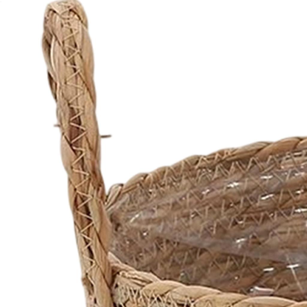 Planter Basket Straw Flowerpot  Wicker Planter Basket Flower Pot Rattan Straw Flower Basket For Home Garden  Yard Decoration