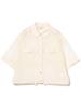 B:MING LIFE STORE by BEAMS Women's Water-Repellent Sheer Shirt (S-M) IVORY S