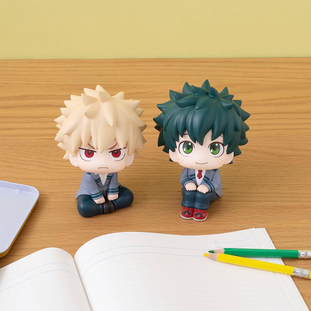 MHA Anime Figürü sevimli Midoriya Izuku Figürü Bakugou Katsuki aksiyon figürü Yukarı bak figür mini sevimli Oyuncak Koleksiyonluk bebek Hediyeler