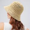 Foldable sun hat beach hat summer lace straw hat women's small fresh sun protection hat travel vacation sun hat