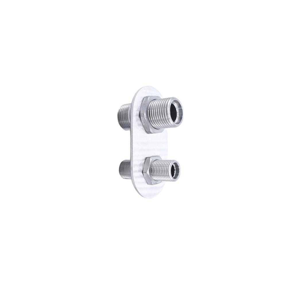 2-Port Billet Aluminum Firewall Heater&A/C Bulkhead Connector Hot Rod 181152-100