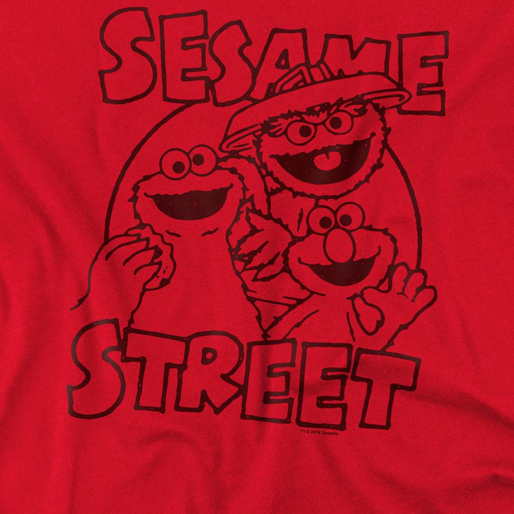 Sesame Street Unisex Adult Group Crunch T-Shirt