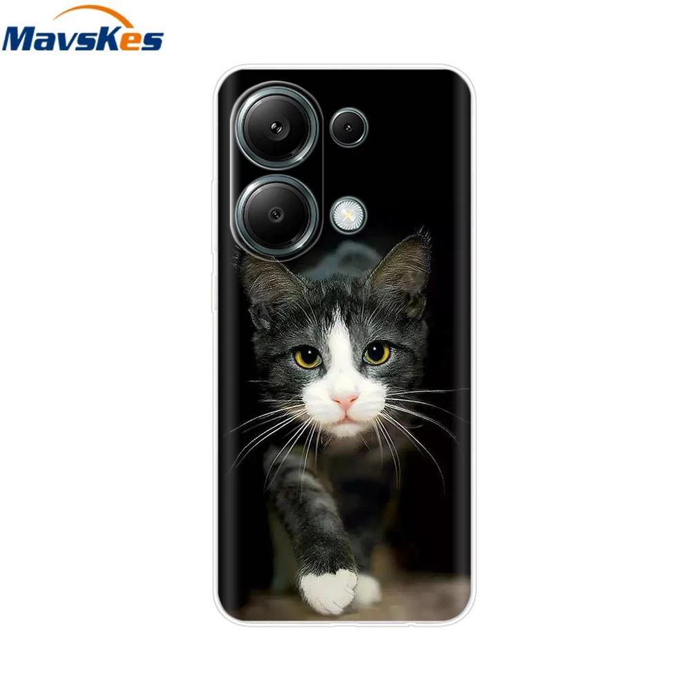 For Xiaomi Redmi Note 13 4G Case Note13 Cover Soft Clear Silicone TPU Back Case Funda For Redmi Note 13 Pro 4G Phone Cases Coque