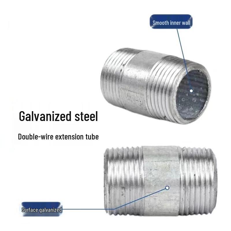 Weipeng Shuangxing Galvanized Double-Headed Threaded Extension Pipe