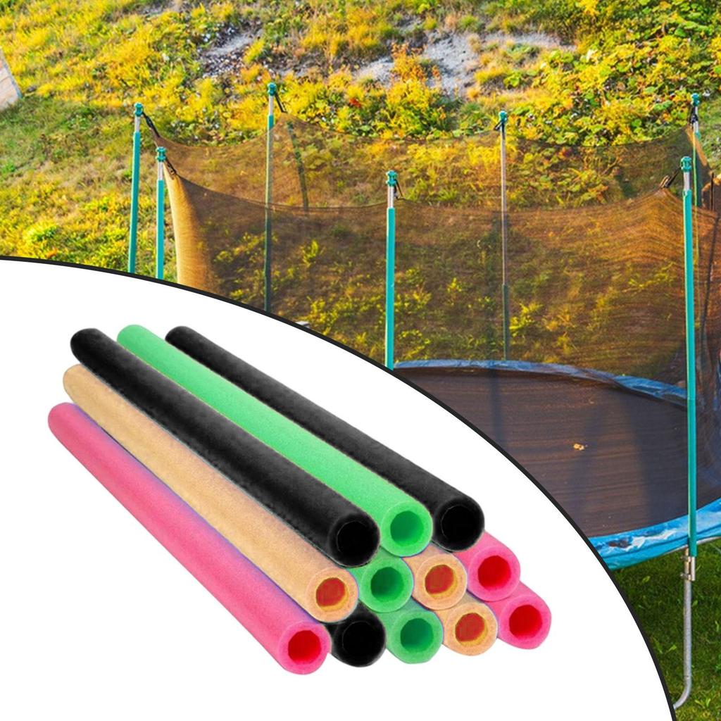 12 Pieces Trampoline Pole Foam Sleeves Replacements Lightweight Tubes Padding Outdoor