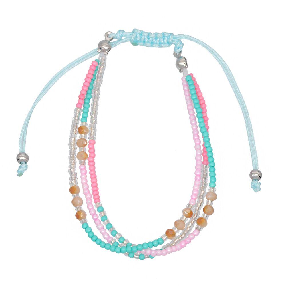 Colorful Seed Bead Bohemian Charm Bracelets Ethnic DIY Handmade Crystal Beaded Friendship Bracelet for Women Beach Jewelry