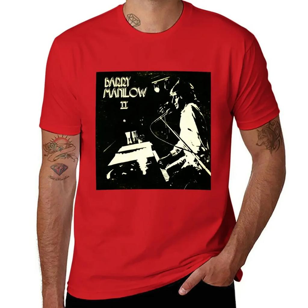 BARRY MANILOW BAND T-Shirt Summer Clothes Summer Top Big and Tall T Shirts for Men