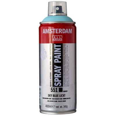 Talens Amsterdam Spray Paint 400ml 551 Sky Blue Light T1716-551