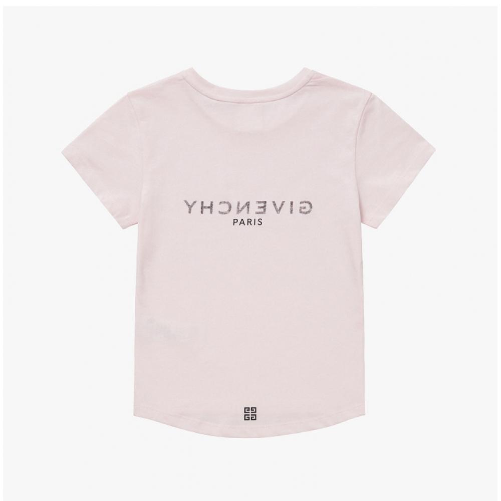 Givenchy H15329 44z Archetype Logo Print Kids Short Sleeve Tee