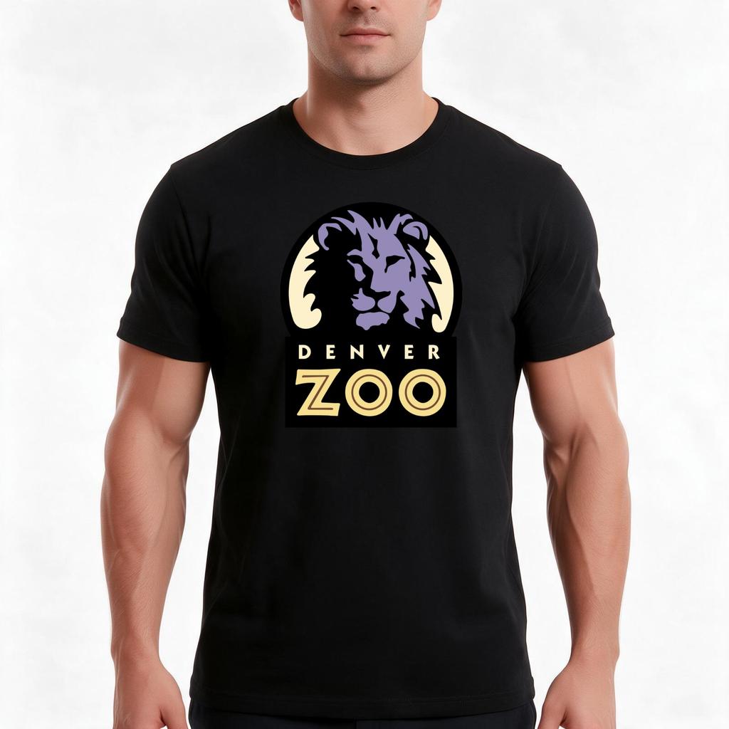 Denver Zoo Park Logo1 Tshirt Summer Casual Cotton Tee Oversized Streetwear Tops Vintage Graphic Print Unisex Unisex Unisex