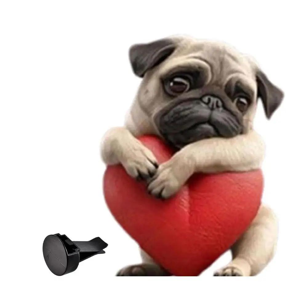 Cute Puppy Car Air Outlet Perfume Clip Car Mounted Tablets Aromatherapy Conditioning Solid Hanging Aromatherapy Car Air V5T3