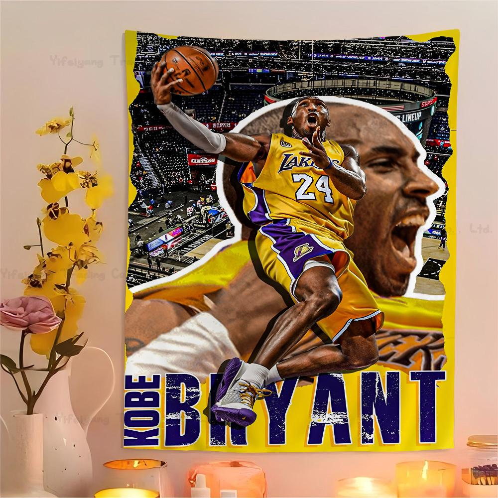 

Superstar KKobe BBryant Hanging Bohemian Tapestry Bohemian Wall Tapestries Mandala Kawaii Room Decor 74x94cm(29x37in)