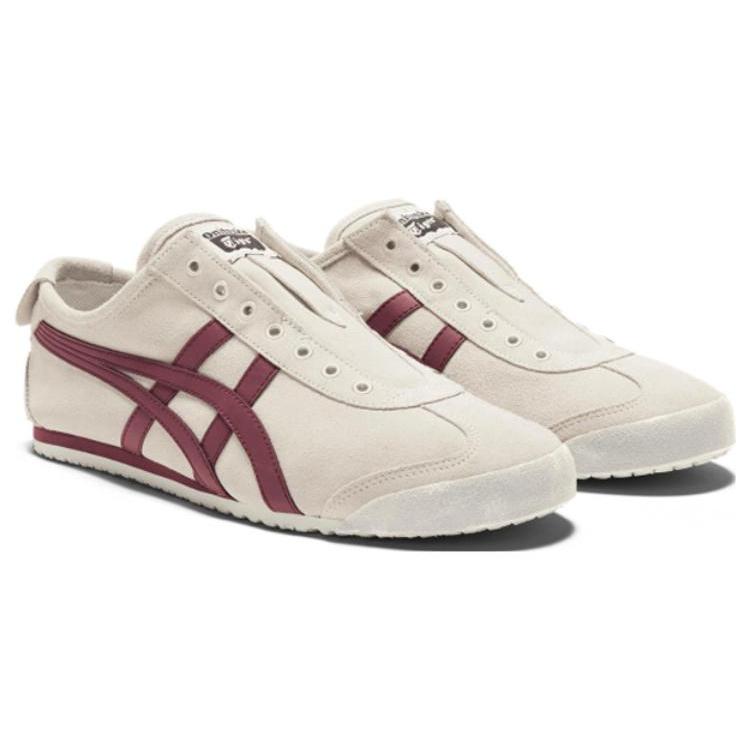 New Onitsuka Tiger Mexico 66 Slip On Birch/Dark Cherry 1183B782-201