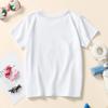 Summer New Children'S T-Shirt Girls White T-Shirt In Small Children Unicorn Printing Short-Sleeved T-Shirt Short-Sleeved Female