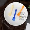 Transparent Disposable Dessert Spoon for Ice Cream, Mousse, Yogurt, Pudding, and Popsicles
