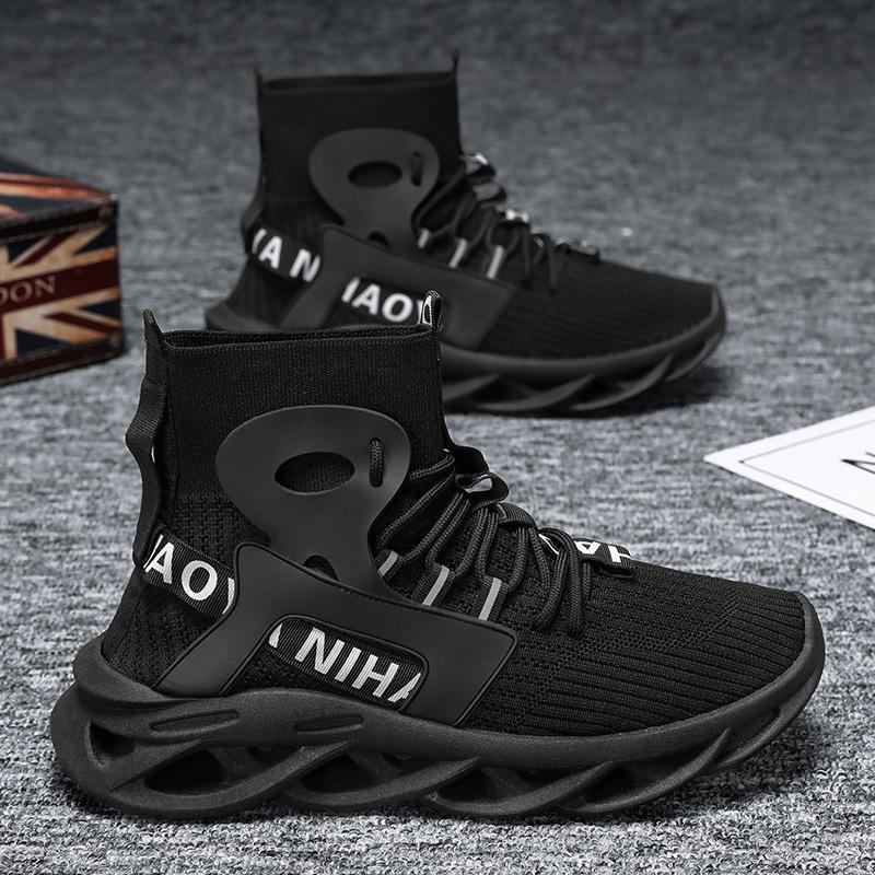 Shoes Men's Autumn New Men's Shoes Youth Trend High Top Shoes Blade Sneakers Versatile Running Trend Shoes