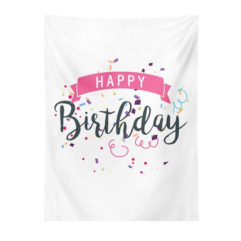 Birthday Party Hanging Cloth Home Wall Decoration Tapestry Office Living Room Tapestry