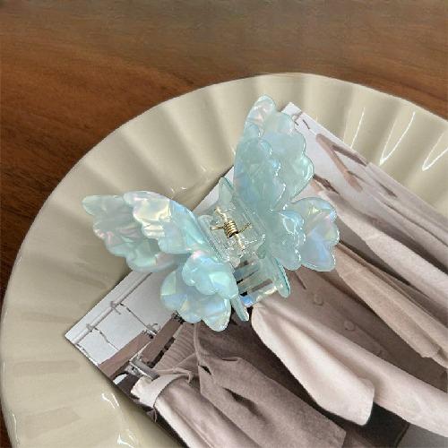 Gradient Butterfly Hair Claw Korean Simple Fashion Hair Claws Headwear Hairpin Women Colorful Hair Decorations Style Accessories