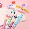 36pcs Kuromi Sanrio cartoon dessert styling series resin patch press pen cute shape neutral pen black signature pen stationery 0.5mm black