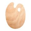 Durable Beech Wood Palette Wooden Paint Palette, Square Oval Shaped Artist Painting Tray with Large Thumb Hole for Acrylic Watercolor Oil Paint,