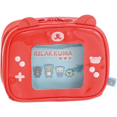San-X Rilakkuma "Gaming Rilakkuma" Tasche CA72001, H125xB165xT50mm - Niedlicher Anime-Organizer für Gamer
