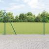 VidaXL Euro Fence with 7 Posts 1.5x10 M Galvanized Steel 3350882