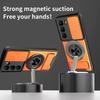 KEYSION Magnetic Phone Case for Infinix Hot 60i 4G 60 5G Hot 60 Pro Slide Camera Protection Upright Kickstand Shockproof Cover
