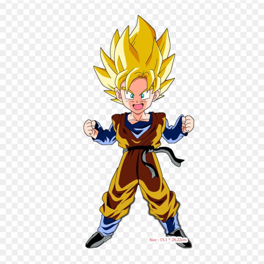 Aufnäher für Kleidung Tasche Aufbügeln Thermische Aufkleber Goten Gohan Muster Waschbar Wärmeübertragung