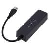 Type-C to RJ45 Gigabit Ethernet USB 3.0 Hub Splitter for Digital Accessories