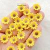 Vibrant Mixed Resin Mini Sunflower Flat Back Flower Figurines for Nail Art,Wedding DIY, Scrapbooking,Jewelry Crafts,Accessories