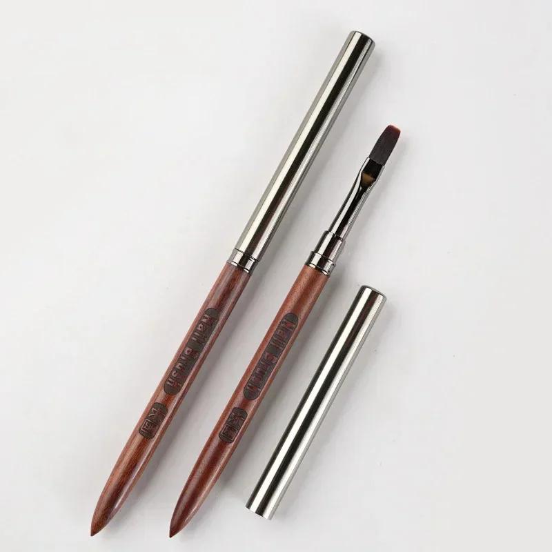 Wood Gel Painting Brush Nail Art for Gel Tip Extension Acrylic Builder Accessory Nail Art Brushes Manicure UV Gel Nails Brush