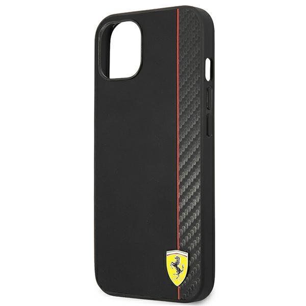 Ferrari Fesaxhcp13Sbk Iphone 13 Mini 5,4 Czarny/Black Hardcase On Track Carbon Stripe