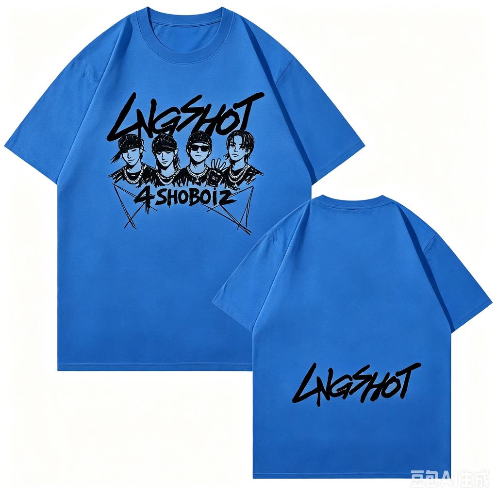 Lngshot 4shoboiz Mixtape Graphic 2026 New KPop Fan Merch Tshirt Unisexs and Unisexs Y2k Super Popular Tshirt Casual Tshirt