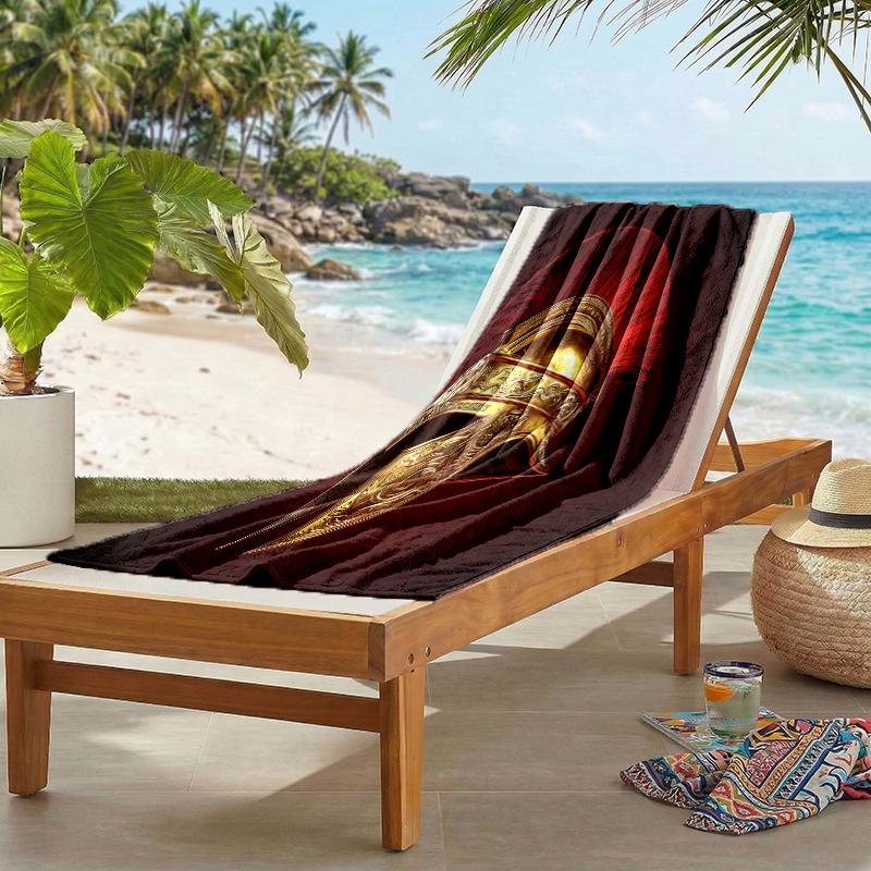 Gladiator Helmet Fashion Beach Towel: Ideal for Summer Adventures Soft, absorbent and quick drying suitable for swimming and bathing