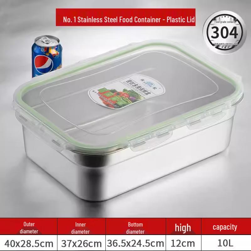 Extra Large Stainless Steel Food Storage Container