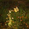 Solar Wrought Iron Lamp Pathway Plug String Walkway Light Led Lights Decoration Landscape Patio Night For-Garden Garden Lanscape