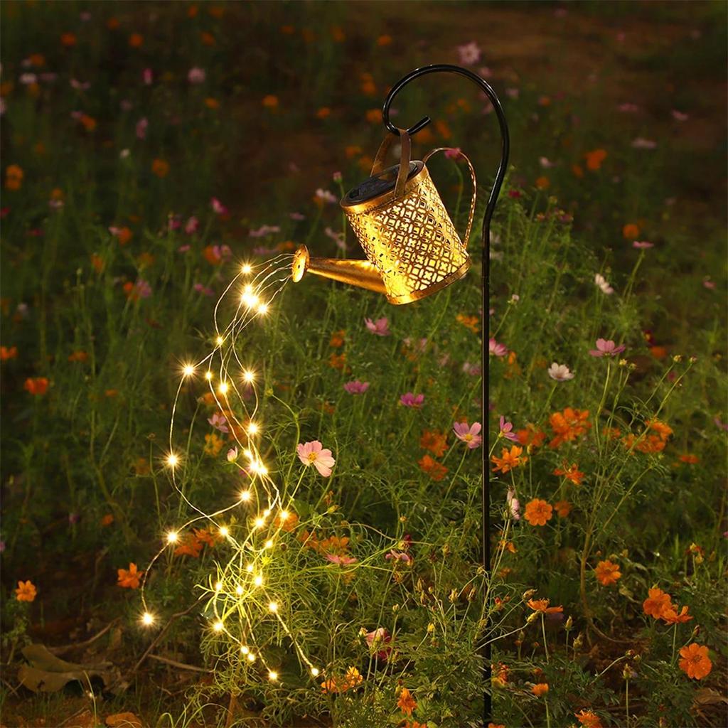 Solar Wrought Iron Lamp Pathway Plug String Walkway Light Led Lights Decoration Landscape Patio Night For-Garden Garden Lanscape