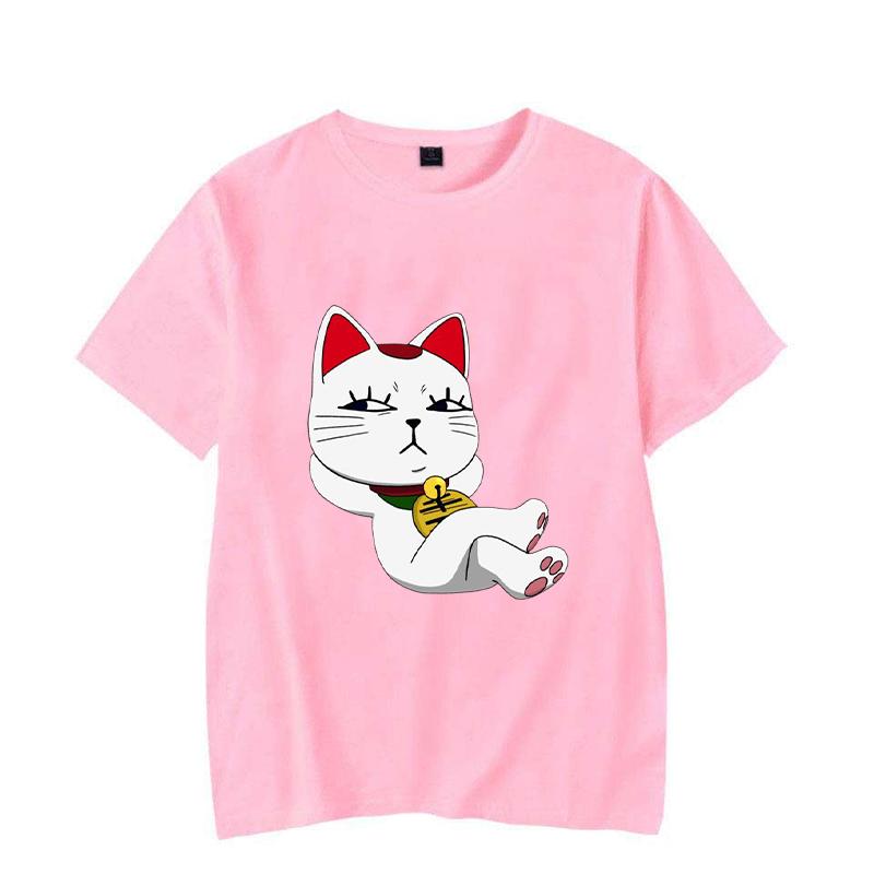 New Funny Lucky Cat T Shirt Unisex Short Sleeve O Neck Summer Casual Dandadan Printing T-shirt Top Tee