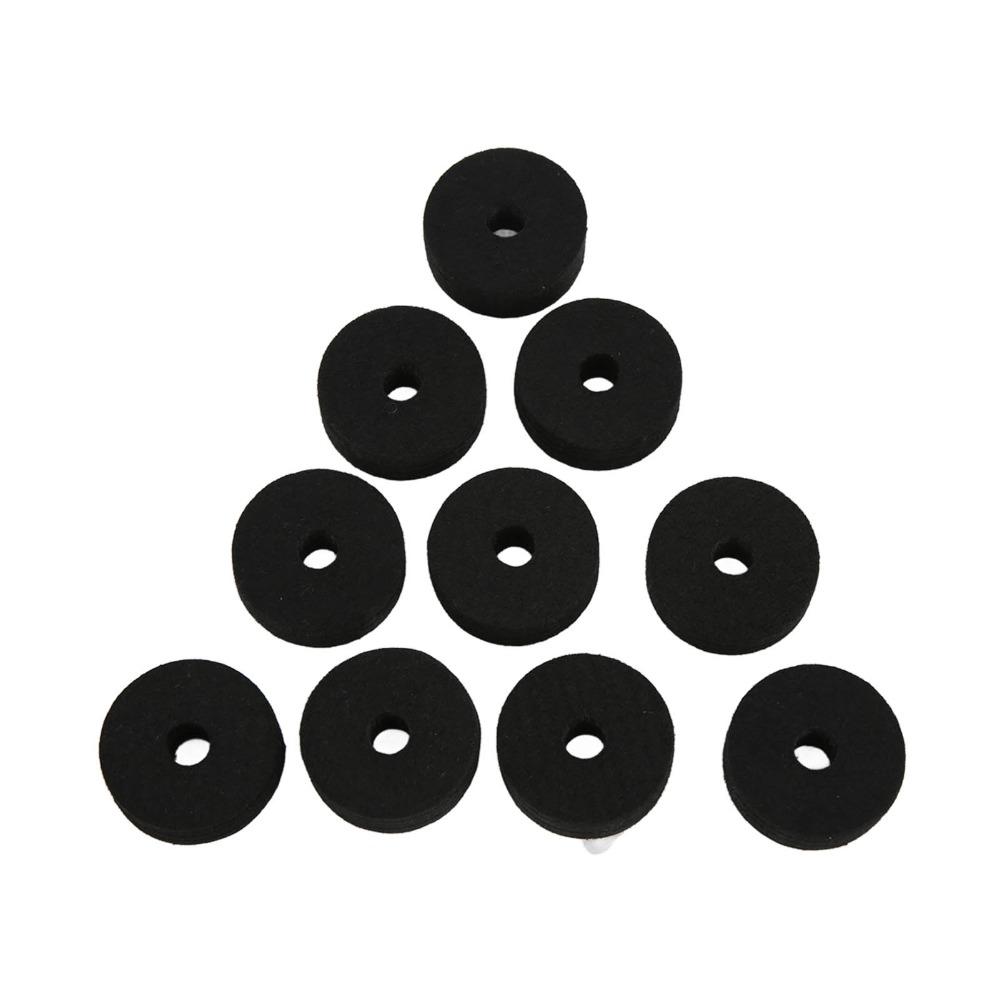 20PCS Felt Felt Washer Pads Black And Grey Drum Set Accessory Cymbal Felt Washer  For Drummers