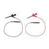 Gold Plating IC Hook Test Clip Black Red Test Cable Probe Test Clip  Circuit Testing