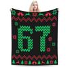 Funny Six Seven 67 Meme Fleece Blanket Throw Blankets for Home Hotel Sofa 150*125cm Bedspreads