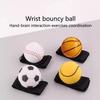 Elastic Wrist Ball Sponge Ball Nylon Rope Game Practice Rubber Handball Children's Toy Finger Ball Outdoor Boys' Leisure Toy