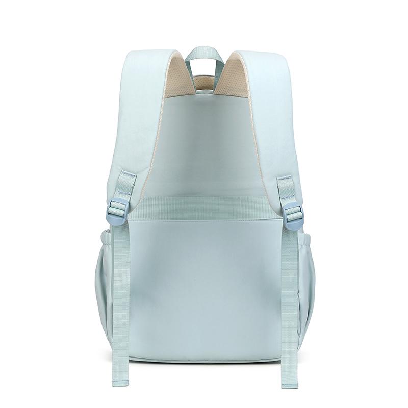 Large Capacity Student Schoolbag Women's Solid Color Backpack Multi-compartment Travel Backpack