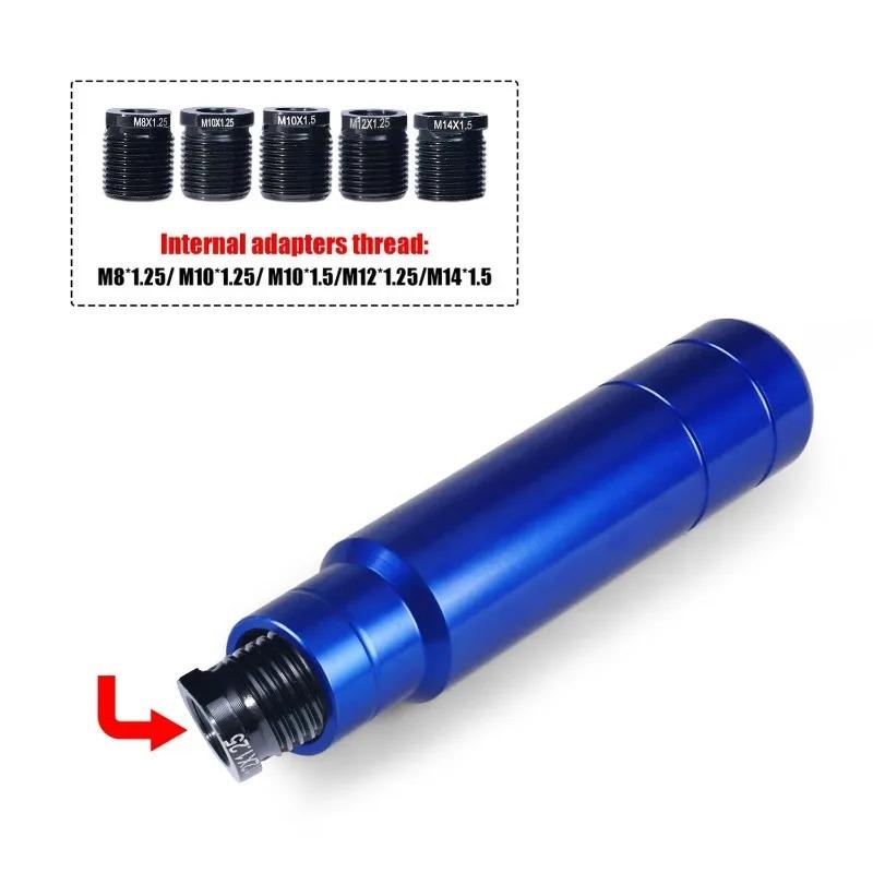 Universal Shift Knob Aluminum Alloy Nut M8x1.25 M10x1.25 M10x1.5 M12X1.25 M14.X1.5 Shift Knob Button Metal Replacement Parts