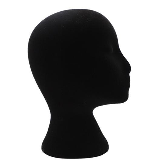Female Styling Flocking Foam Head Mold Wig Holder DIY Headwear Display