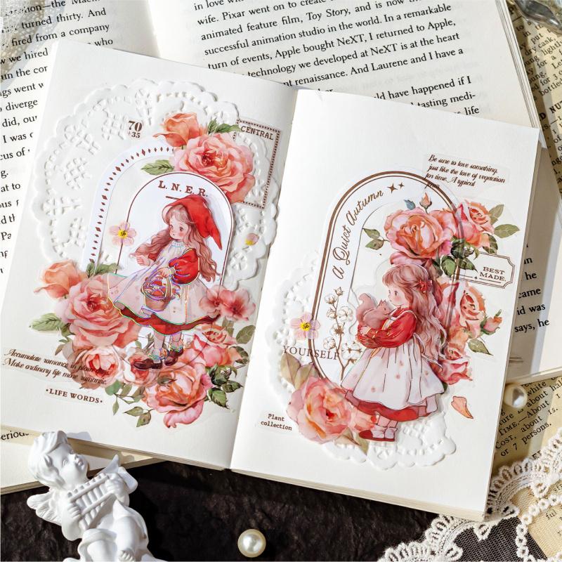 1pack/30pcs Fairy Tale Character Sticker Pack, Adorable Vivid Stickers, Decor for Hand Account, Notebook Craft Books Daily