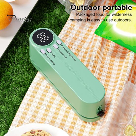 Mini aparat de etanșare cu vid pentru alimente Dispozitiv de etanșare reîncărcabil fără fir Afișaj digital Dispozitiv de etanșare în vid pentru conservarea alimentelor Dispozitiv de etanșare pentru pungi de chip