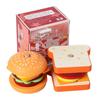 Wooden Sandwich & Hamburger Playset for Kids 3-6: Interactive Educational Toy