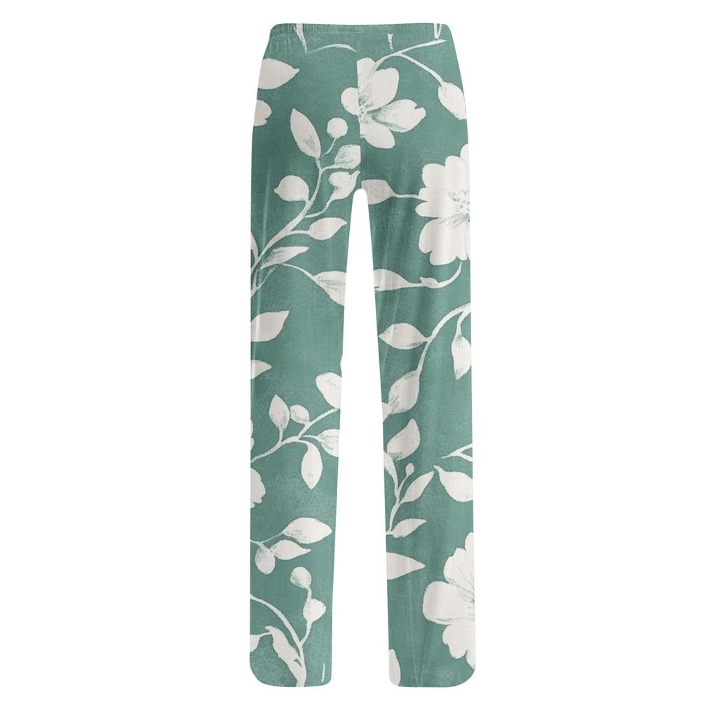 Women's Fashion Loose Casual Floral Printed Casual Pants