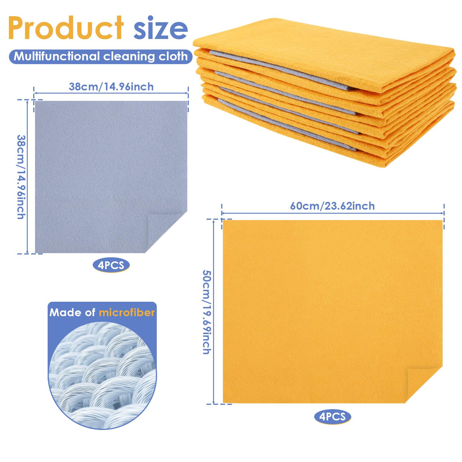 

8/16 Pcs Cleaning Towel Ultra Absorbent Cleaning Shammy Reusable Car Washing Towels Kitchen Quick Dry Wash Cloth Cleaning Tools